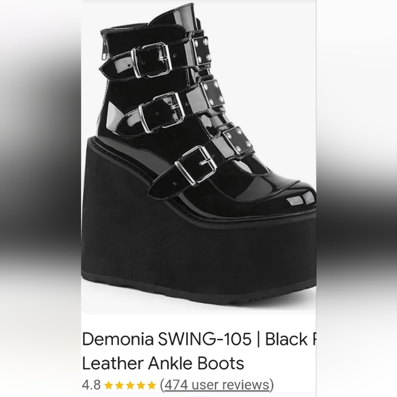 Demonia black boots - Picture 7 of 7